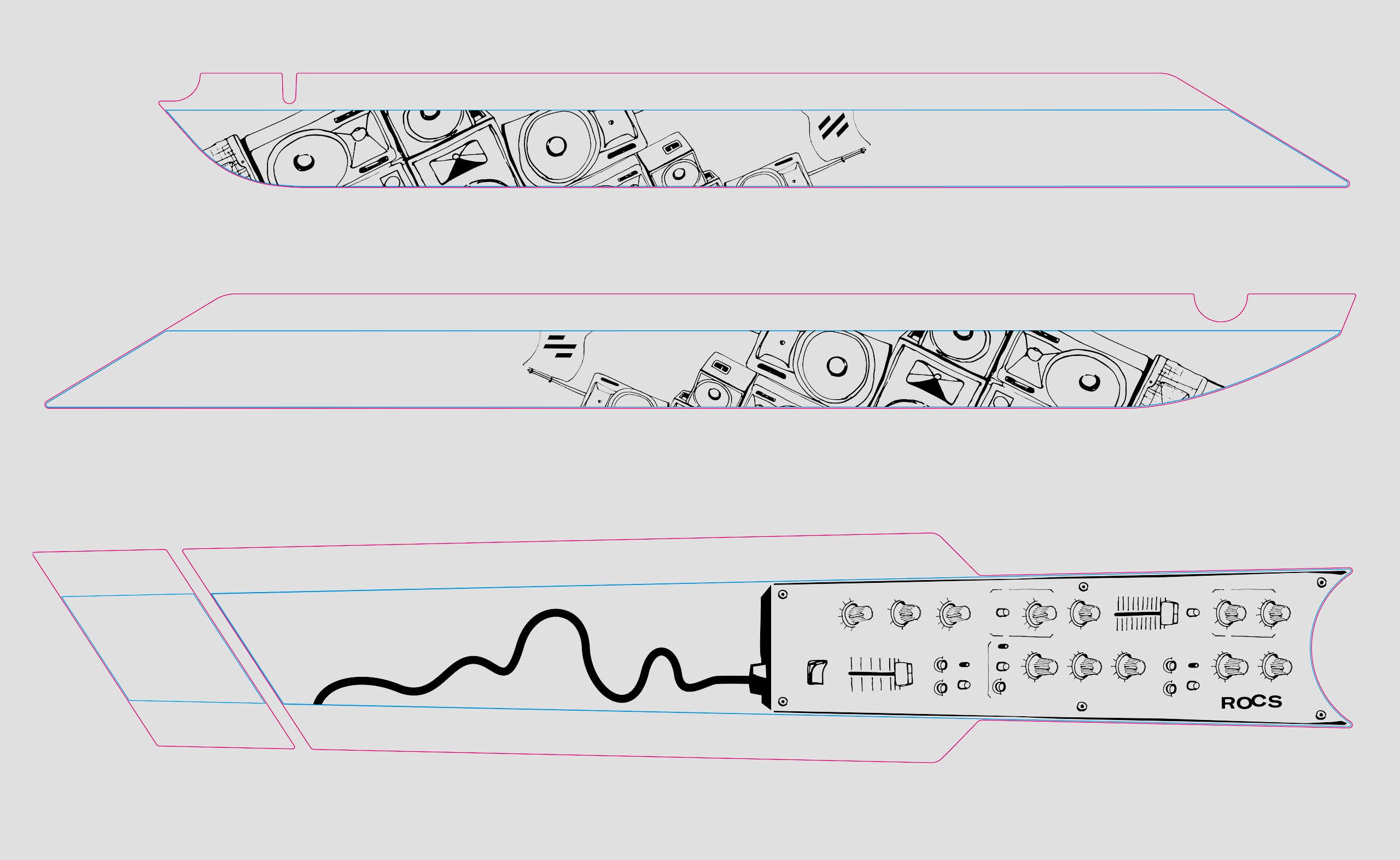 SCOR Spare Parts | 4060 Z Frame Protector by Slicy BLACK